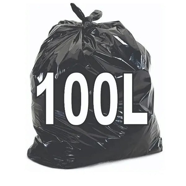 Fardo 100 Sacos de Lixo 100 Litros