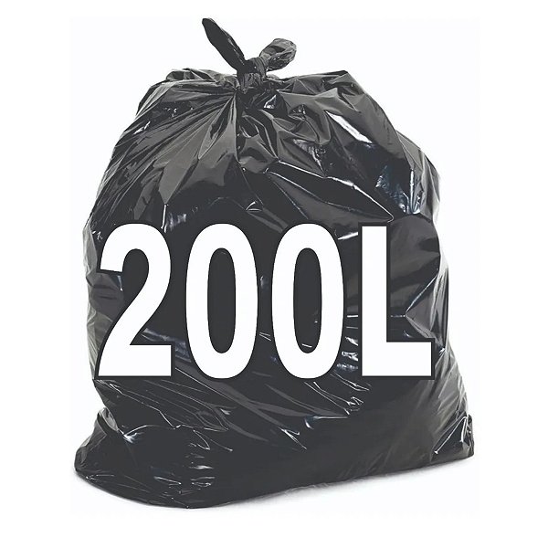 Fardo 100 Sacos de Lixo 200 Litros
