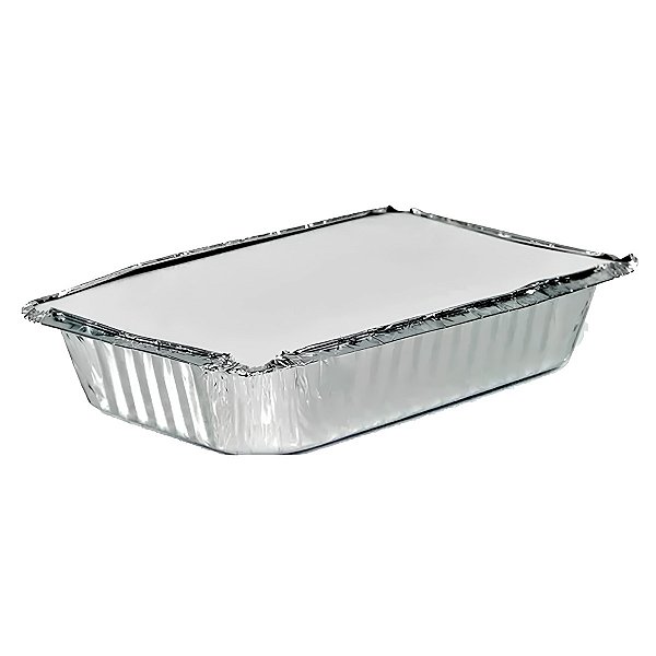 Bandeja de Alumínio com Tampa 250ml Descartável