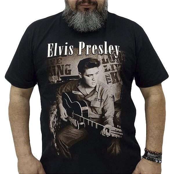 Camiseta Elvis Presley Guitarra