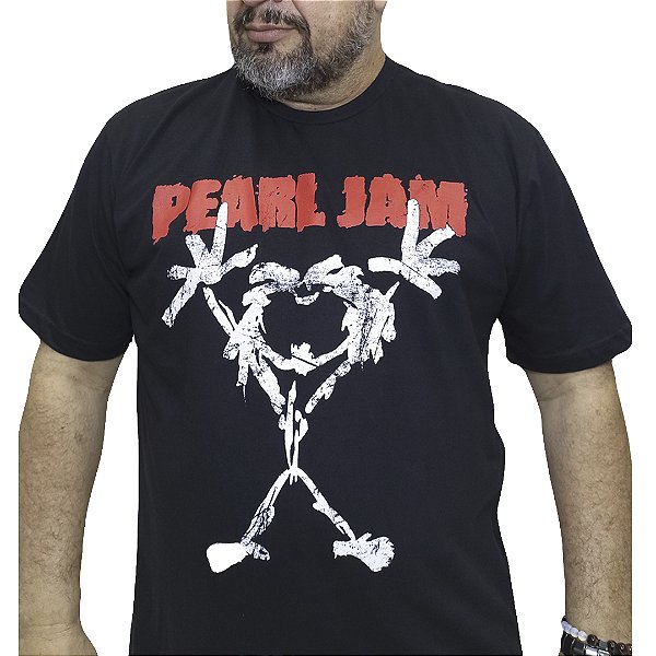 Camiseta Pearl Jam Stickman Branco