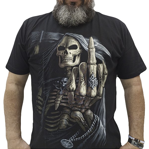 Camiseta Caveira Dedinho