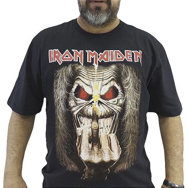 Camiseta Plus Size Iron Maiden Finger