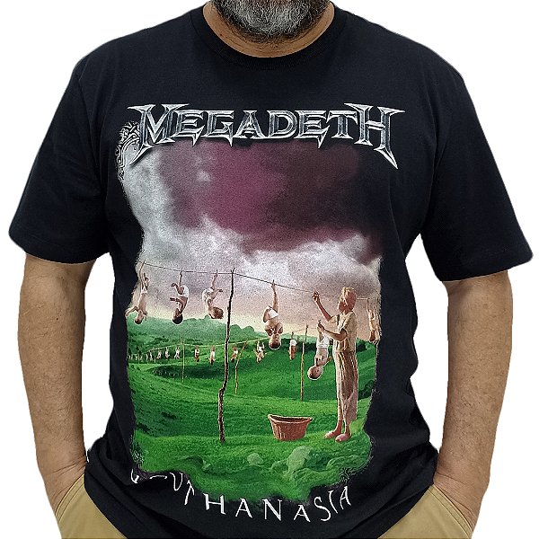 Camiseta Plus Size Megadeth Youthanasia