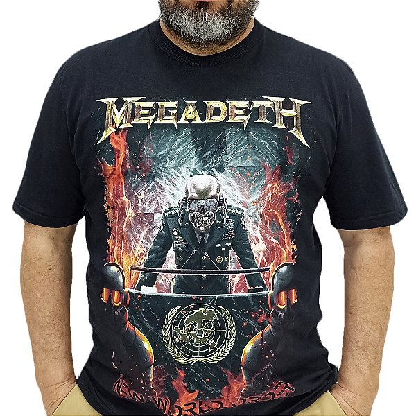 Camiseta Megadeth New World Order