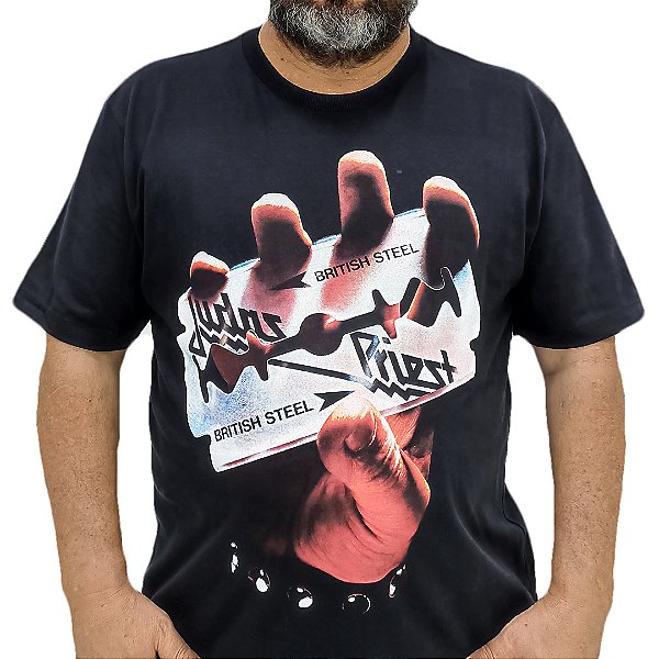 Camiseta Plus Size Judas Priest British Steel