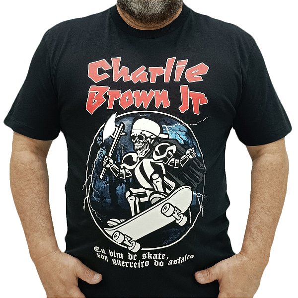 Camiseta Charlie Brown Guerreiro do Asfalto - Véio do Rock