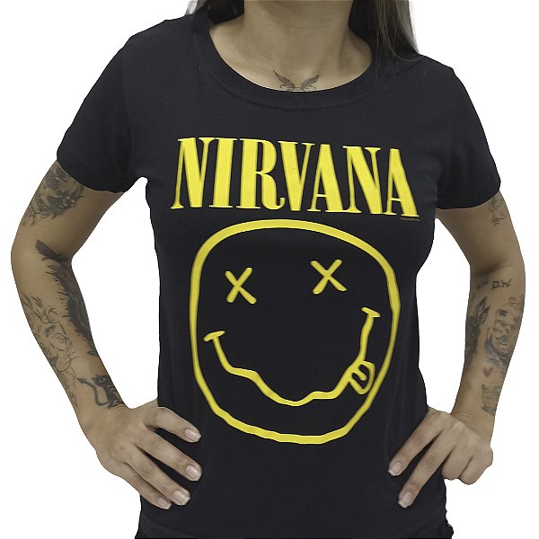 Baby Look Feminina Nirvana Smile