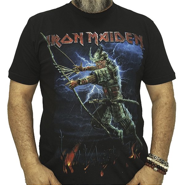 Camiseta Iron Maiden Samurai