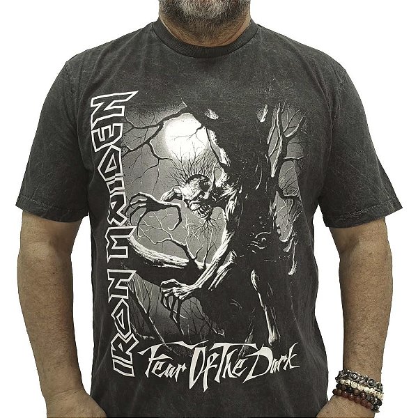 Camiseta Iron Maiden Fear The Dark Premium