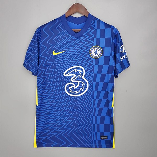 Camisa Chelsea 1 Torcedor Masculina 2021 / 2022