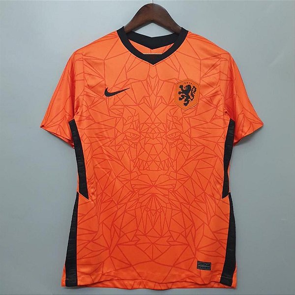 Camisa Holanda laranja 1 Torcedor Masculina 2020