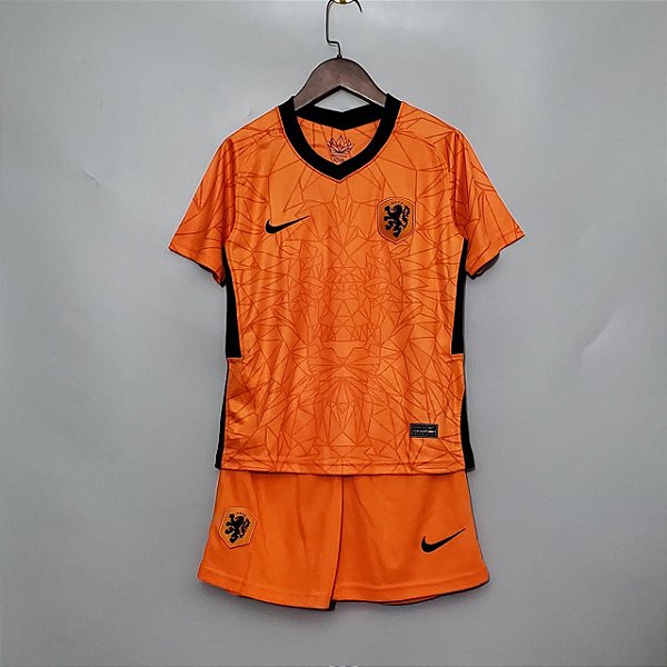 Kit Infantil Holanda 1 Camisa e Short  2020 / 2021