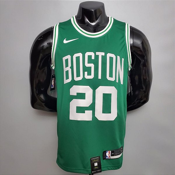 Regata Basquete NBA Boston Celtics Allen 20 Verde Edição Jogador Silk