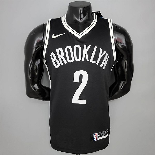 Regata Basquete NBA Brooklyn Griffin 2 Preta Edição Jogador Silk