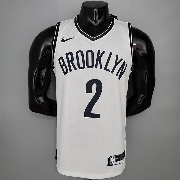 Regata Basquete NBA Brooklyn Griffin 2 Branca Edição Jogador Silk