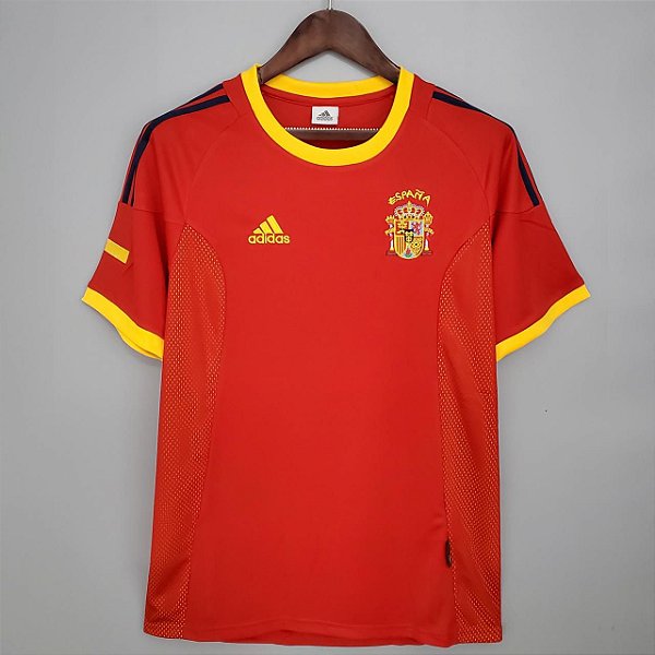 Camisa Espanha 1 Retrô 2002