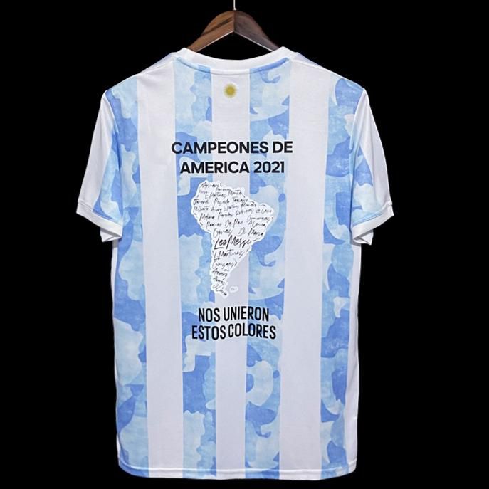 Camisa Argentina Comemorativa Copa América Torcedor Masculina 2021