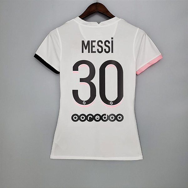 Camisa PSG 2 Messi 30 Torcedor Feminina 2021 / 2022