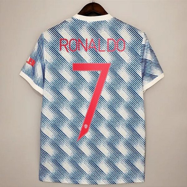 Camisa Manchester United 2 Ronaldo 7 Uefa Champions League Torcedor 2021 / 2022