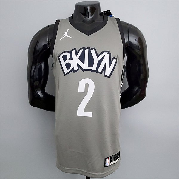 Regata Basquete NBA Brooklyn Nets Griffin 2 Cinza Edição Jogador Silk