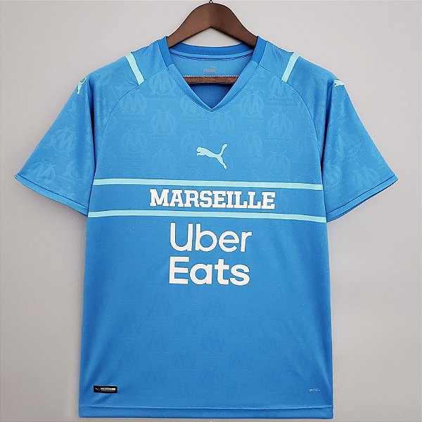Nova Camisa Olympique de Marseille 3 Torcedor Masculina 2021/2022
