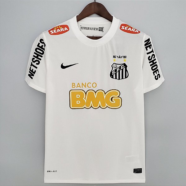 Camisa Santos 1 Branca  Neymar Jr Retrô 2011 / 2012