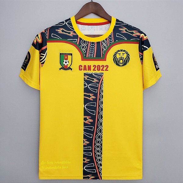 Camisa Camarões Amarela Edição Especial Torcedor Masculina 2021/ 2022