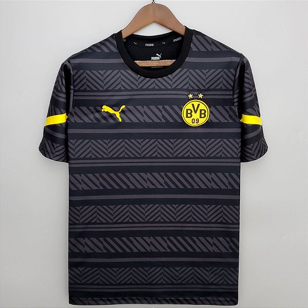 Nova Camisa Borussia Dortmund Pré-Match Torcedor Masculina 2022 / 2023