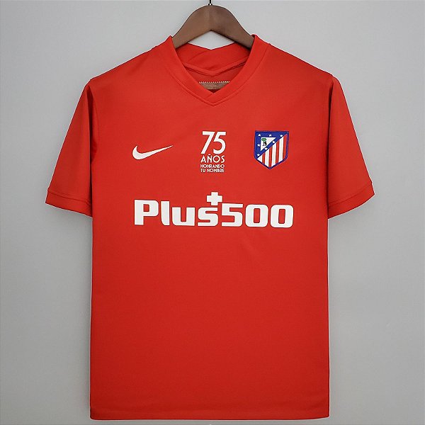 Nova Camisa Atlético Madrid 75 Anos Torcedor Masculina 2022 / 2023