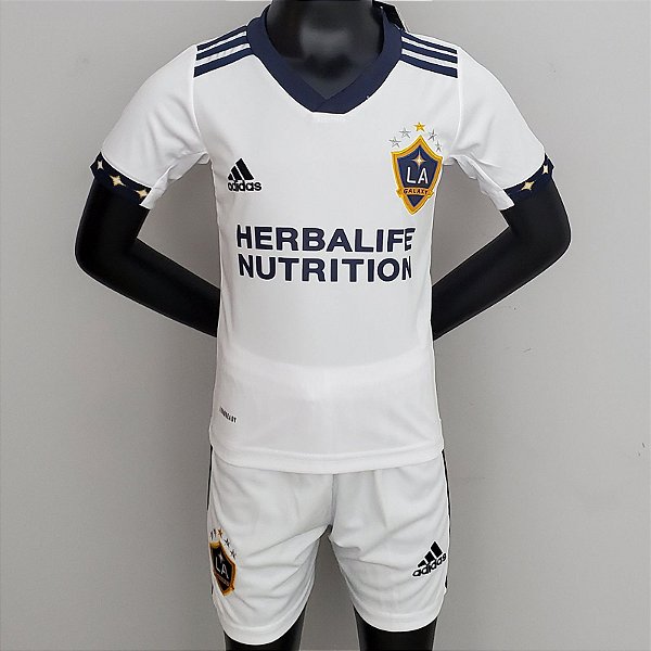 Novo Kit Infantil La Galaxy 1 Camisa e Short 2022 / 2023