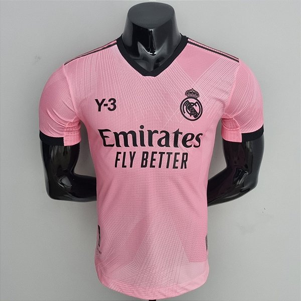 Nova Camisa Edição Jogador Real Madrid Edição Y3 Rosa 2022 / 2023