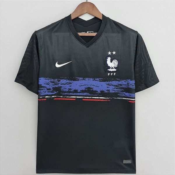 Nova Camisa França Preta Torcedor Masculina 2022 / 2023