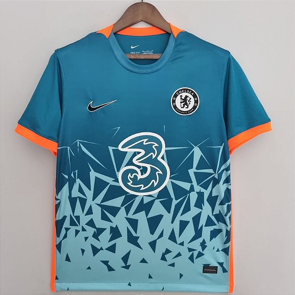 Nova Camisa Chelsea Treino Azul Torcedor Masculina 2022 / 2023