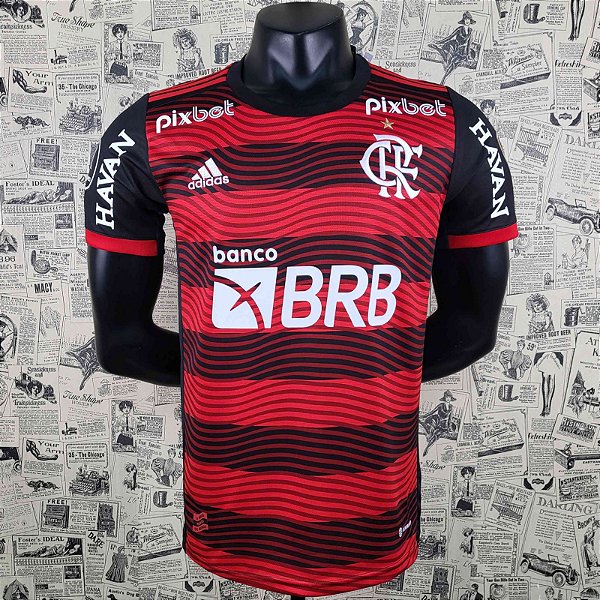 Nova Camisa Flamengo 1 Com Patch Libertadores E Todos Patrocinios Torcedor Masculina 2022 / 2023