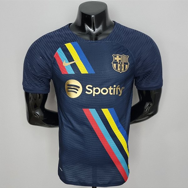 Nova Camisa Edição Jogador Barcelona Ciano 2022 / 2023