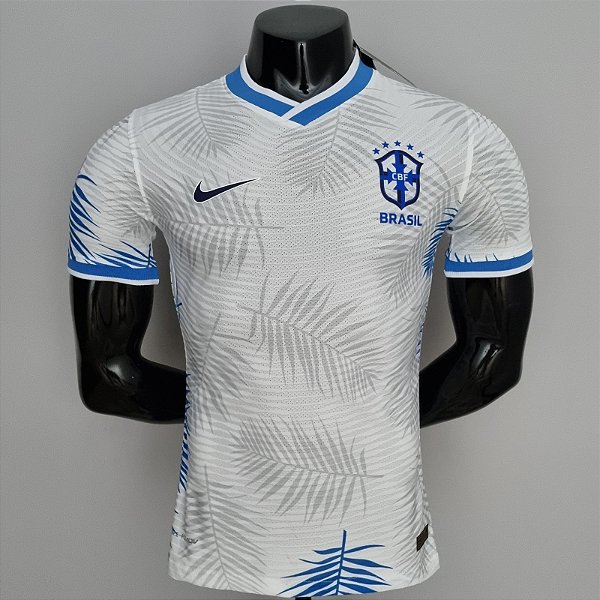Nova Camisa Edição Jogador Brasil Versão Clássica Branca 2022