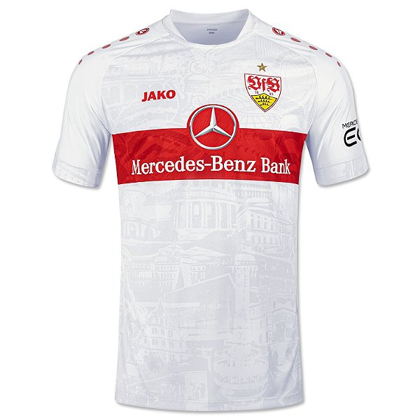 Nova Camisa Stuttgart 1 Branca Torcedor Masculina 2022 / 2023