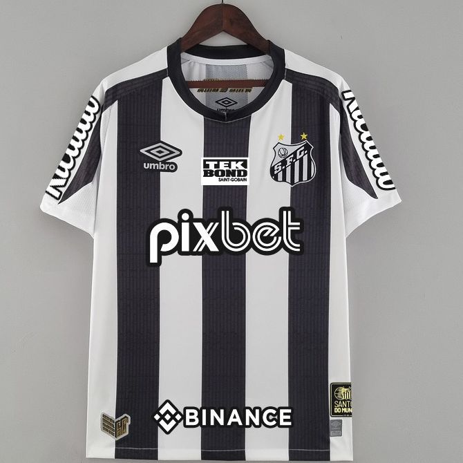 Nova Camisa Santos 2 Com Todos Patrocínios Torcedor Masculina 2022 / 2023
