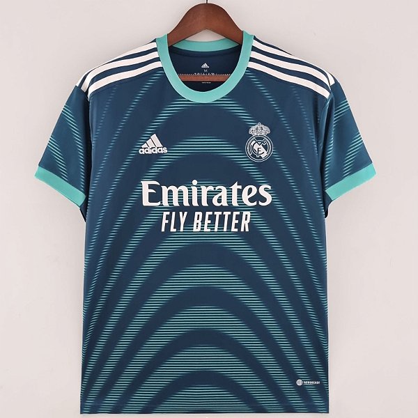 Nova Camisa Real Madrid Clássica Azul Torcedor Masculina 2022 / 2023