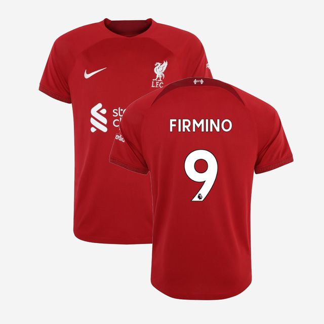 Nova Camisa Liverpool 1 Firmino 9 Torcedor 2022 / 2023