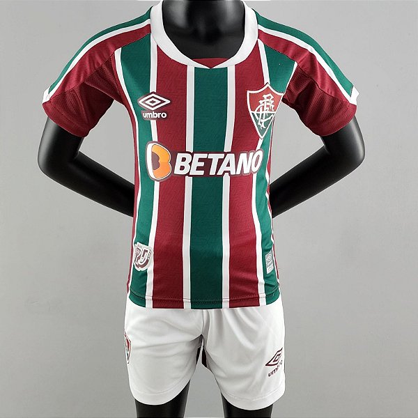 Novo Kit Infantil Fluminense 1 Camisa e Short 2022 / 2023 - 021 Sport Store