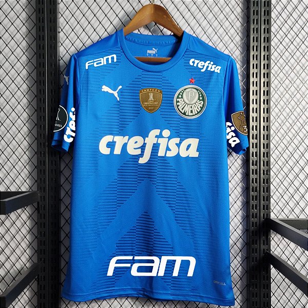 Nova Camisa Palmeiras Goleiro Azul Torcedor Final Libertadores com patch  libertadores e todos patrocínios 2022 / 2023 - 021 Sport | Pague 2, Leve 3!  Aproveite!