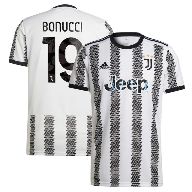 Nova Camisa Juventus 1 Bonucci 19 Torcedor 2022 / 2023