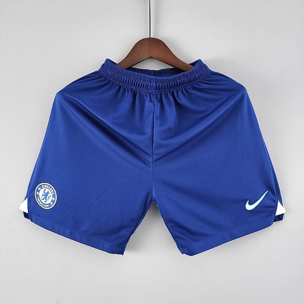 Novo Short Chelsea 1 Azul Masculino 2022 /2023