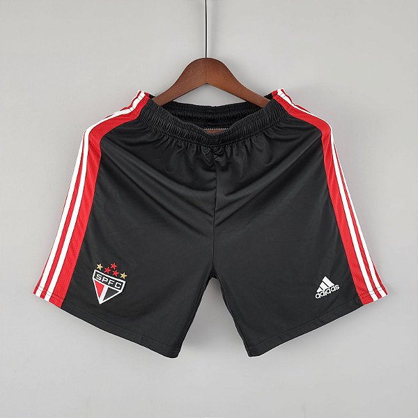 Novo Short São Paulo 2 Preto Jogo Masculino 2022 / 2023