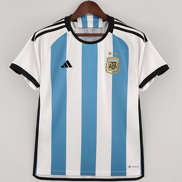 Nova Camisa Argentina 1 Torcedor Masculina 2022