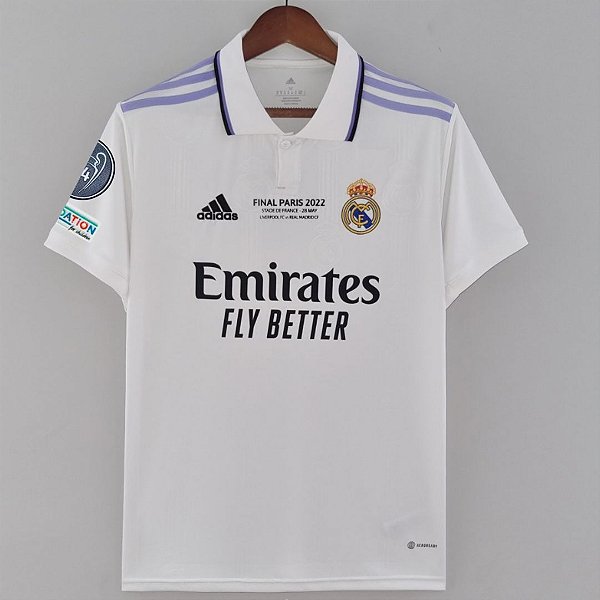 Nova Camisa Real Madrid 1 Patch UEFA Champions League Data Do Jogo