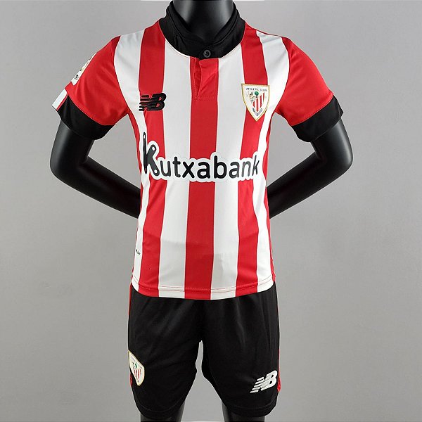 Novo Kit Infantil Athletic Bilbao 1 Camisa e Short 2022 / 2023 - 021 Sport  Store