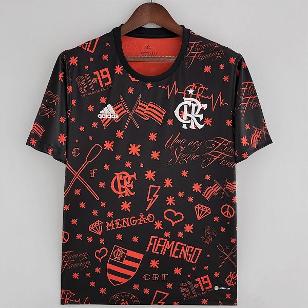 Nova Camisa Flamengo Pré-Jogo com todos Patrocínios Torcedor Masculina -  021 Sport, Maior Variedade de Camisas de Futebol